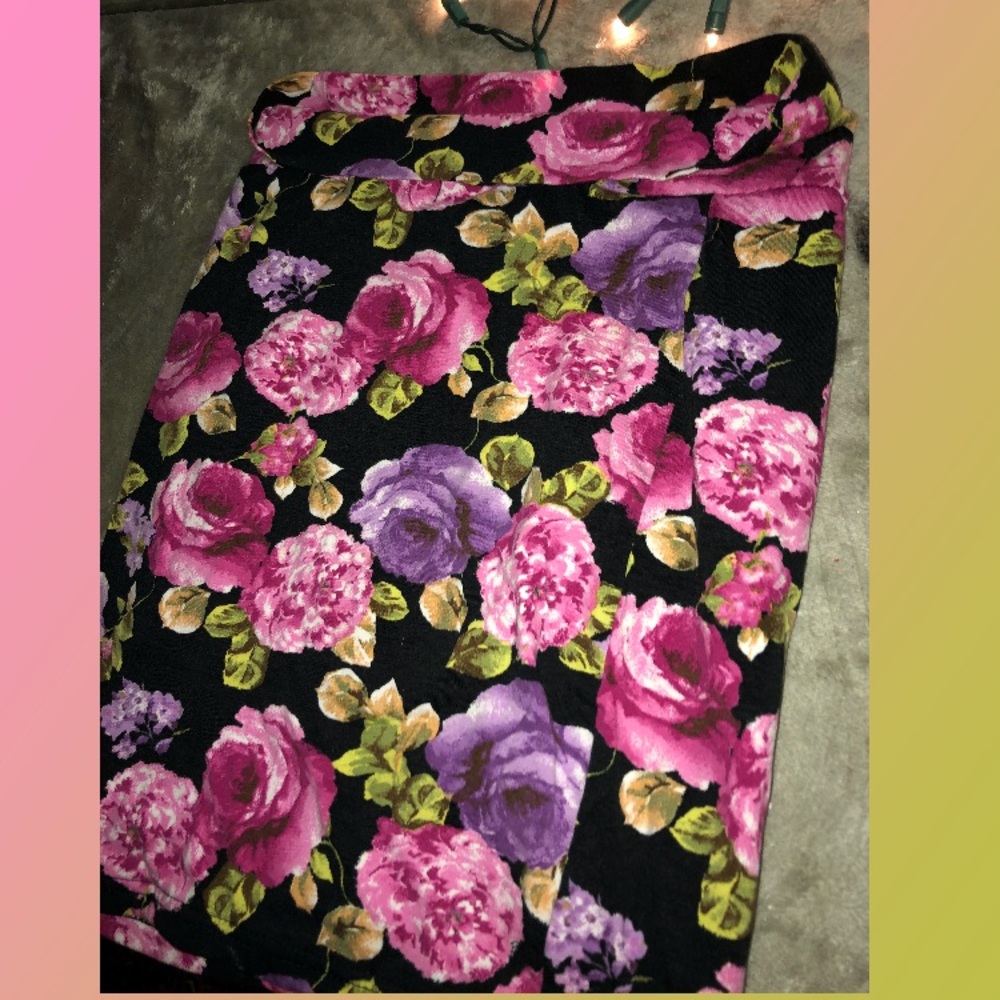 Flower covered skirt